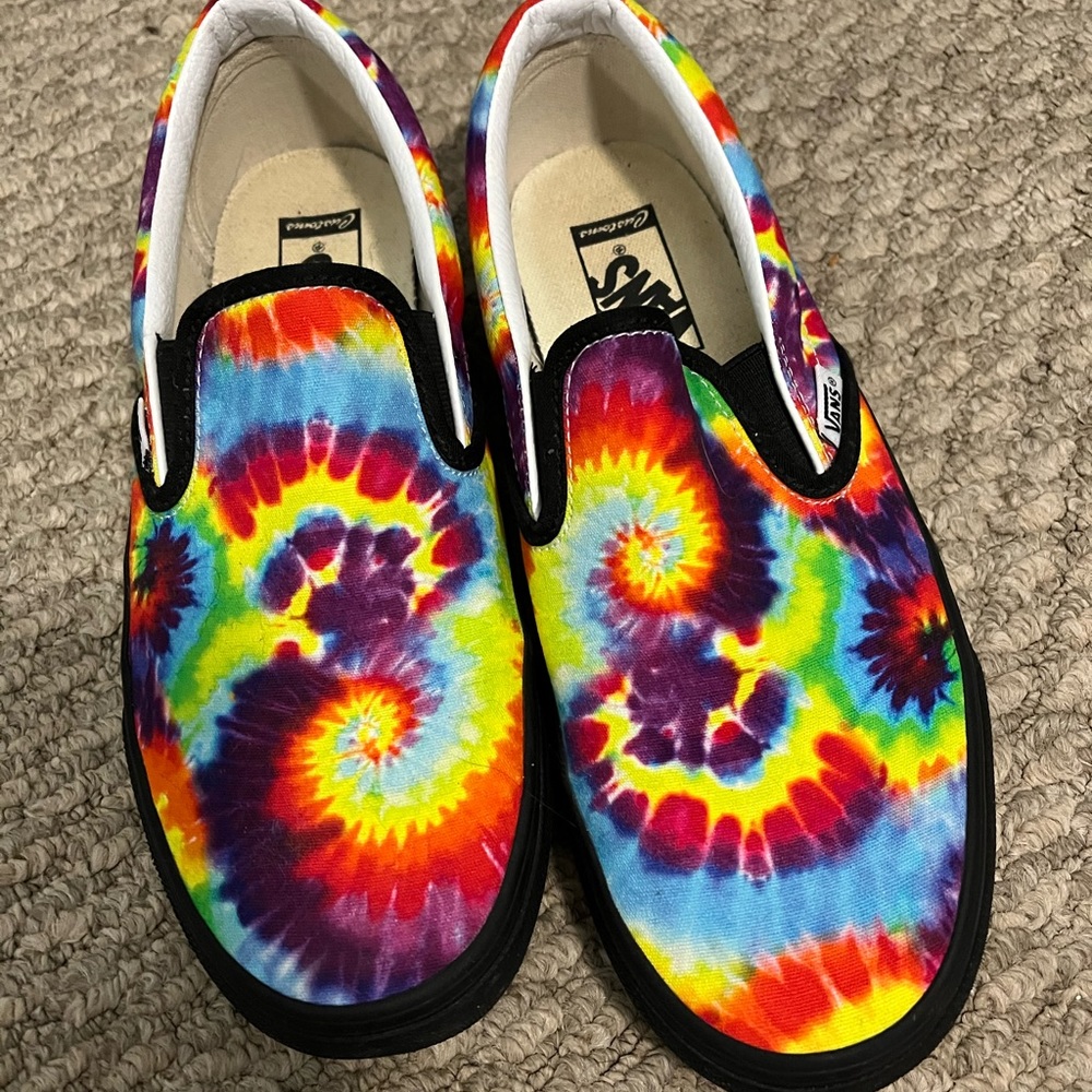 Custom tie dye vans